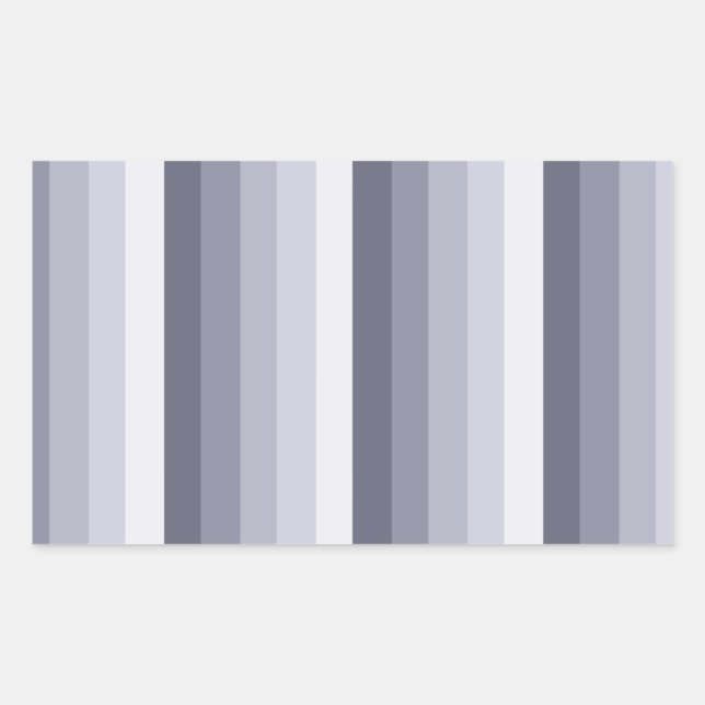 Sticker Rectangulaire Bleu gris rayures (Devant)