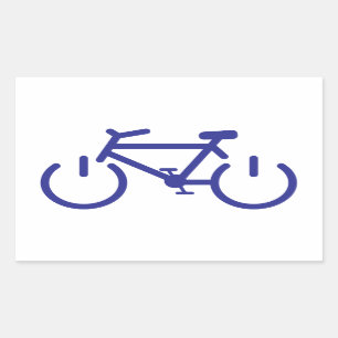 Sticker Rectangulaire Bleu Power Bike
