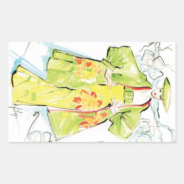 Sticker Rectangulaire Blossom (Devant)