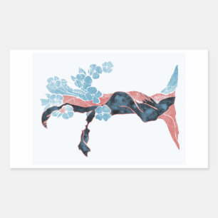 Sticker Rectangulaire Blossom Arbre