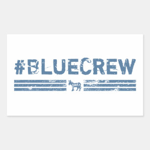 Sticker Rectangulaire Blue Crew Democrat