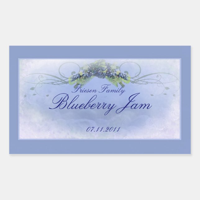 Sticker Rectangulaire Blueberry RCL 1 (Devant)