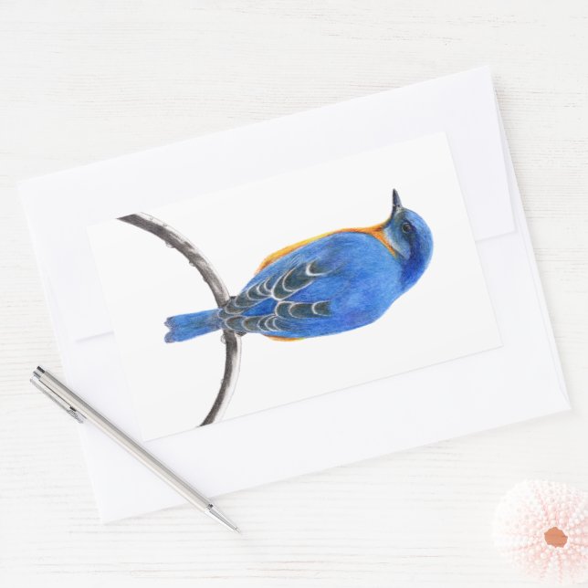 Sticker Rectangulaire Bluebird (Enveloppe)