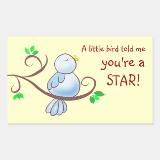 Sticker Rectangulaire Bluebird Of Happiness Achievement Award