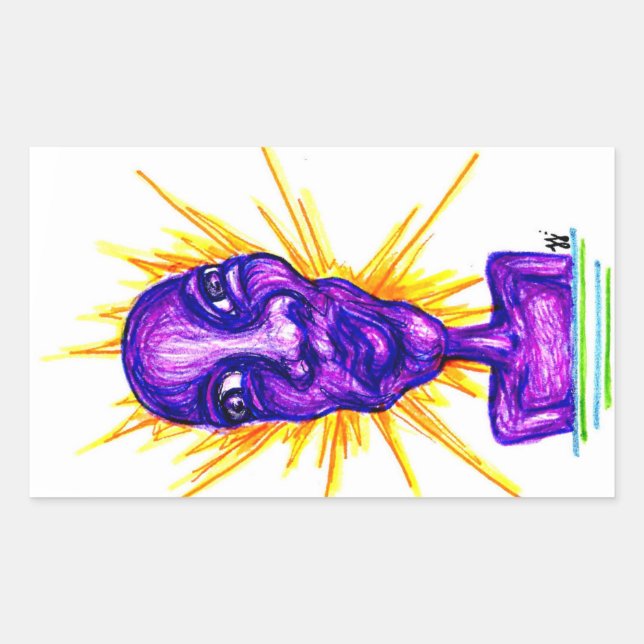 Sticker Rectangulaire bogue (Devant)