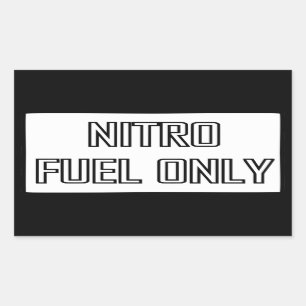 Sticker Rectangulaire Boîte à outils nitro de carburant seulement
