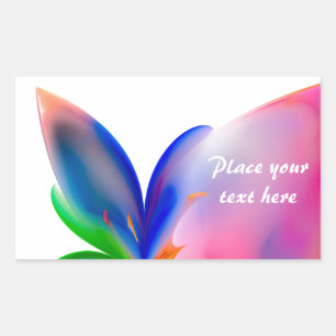 Sticker Rectangulaire Boîte cadeau Big Bow