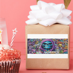 Sticker Rectangulaire Bombe à collants pleine de Skeletor