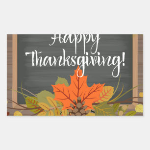 Sticker Rectangulaire bon thanksgiving