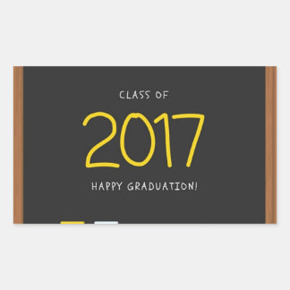 Sticker Rectangulaire Bonne classe de Graduation 2017 !