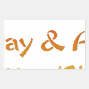 Sticker Rectangulaire Bonne journée et une meilleure conception de texte