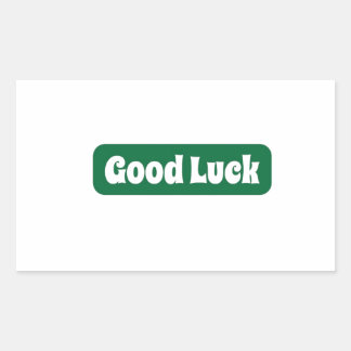 Sticker Rectangulaire Bonne motivation de la chance