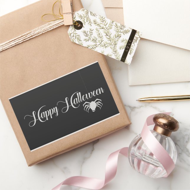 Sticker Rectangulaire Bonne typographie d'Halloween (Cadeaux)
