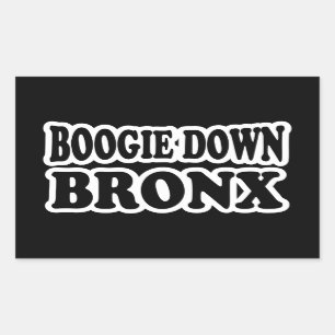 Sticker Rectangulaire Boogie Down Bronx, NYC
