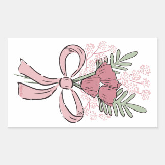 Sticker Rectangulaire Bouquet Love Language
