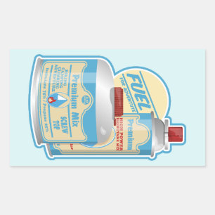 Sticker Rectangulaire Boutane de propane du camp Stove