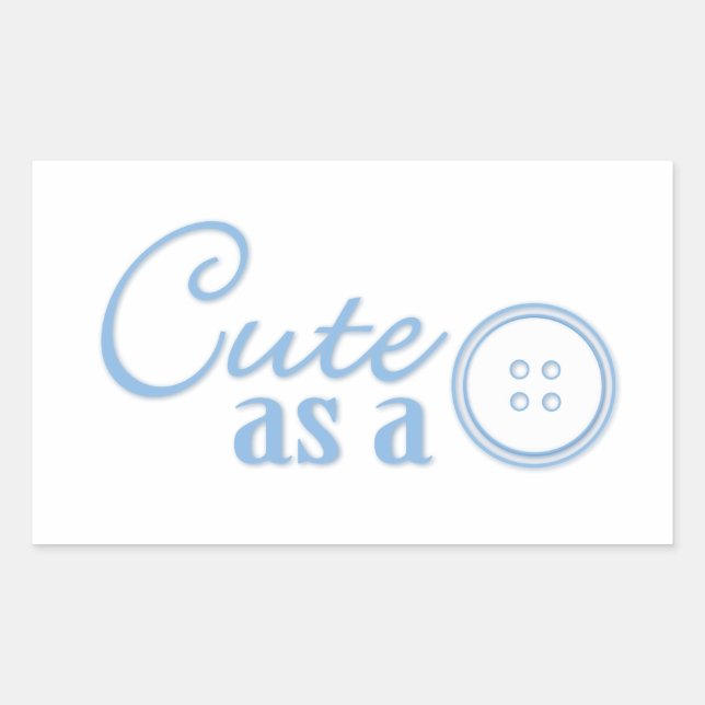 Sticker Rectangulaire Bouton mou (Devant)