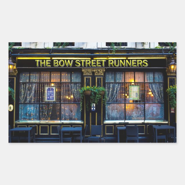 Sticker Rectangulaire Bow street Runners (Devant)