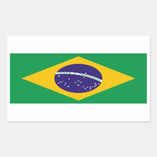 Sticker Rectangulaire Brésil : drapeau du Brésil
