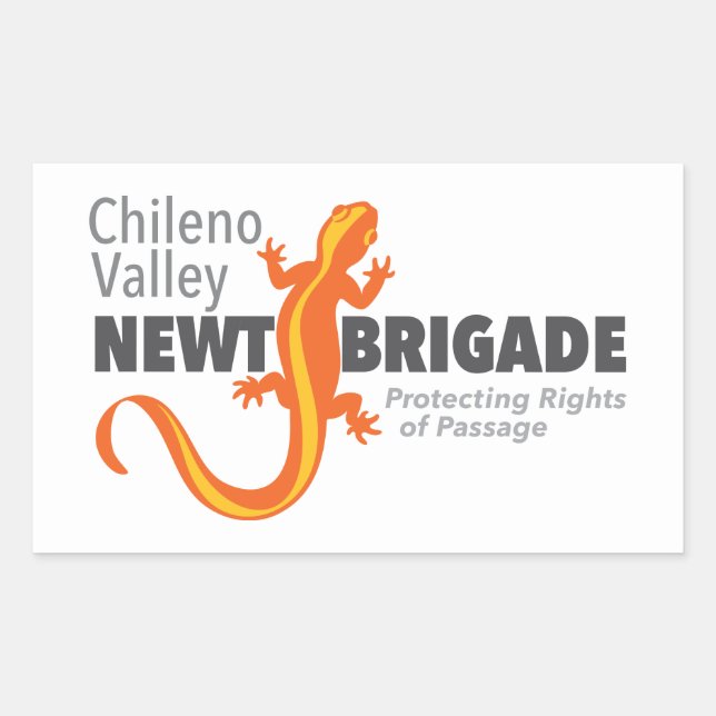 Sticker Rectangulaire Brigade Newt de Chileno Valley (Devant)