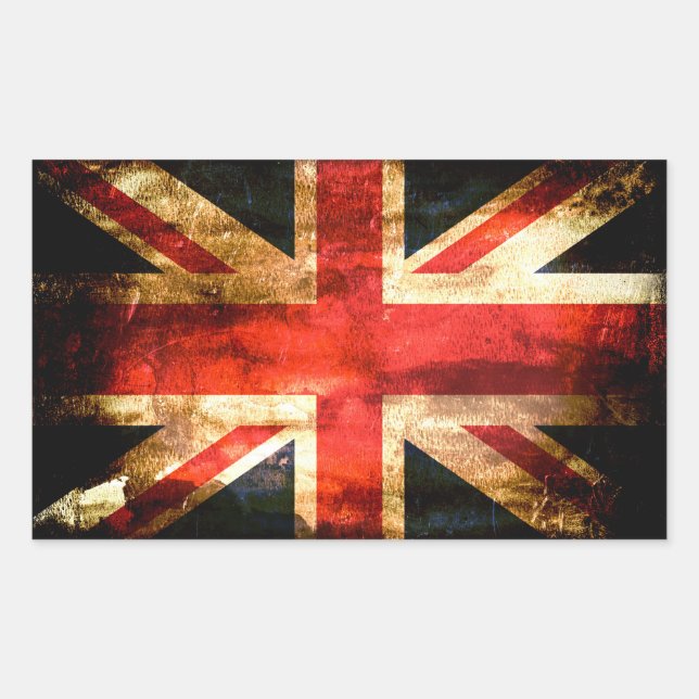 Sticker Rectangulaire britannique (Devant)