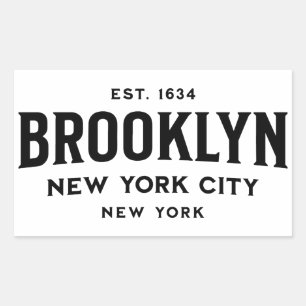 Sticker Rectangulaire Brooklyn New York