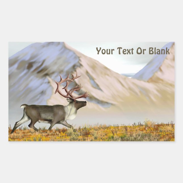 Sticker Rectangulaire Brooks Range Caribou (Devant)