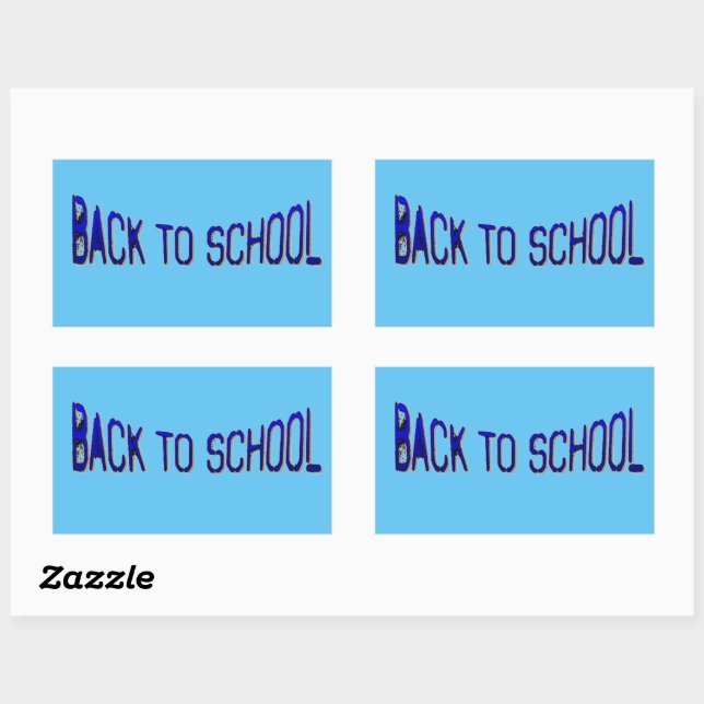 Sticker Rectangulaire BTS Blue S Paint (Feuille)