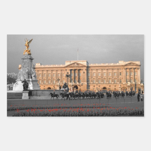 Sticker Rectangulaire Buckingham Palace (Devant)