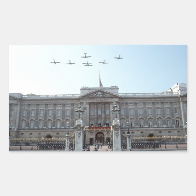 Sticker Rectangulaire Buckingham Palace (Devant)