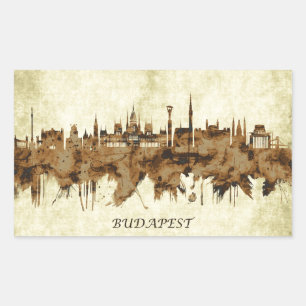 Sticker Rectangulaire Budapest