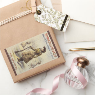 Sticker Rectangulaire Buffalo Bill's Wild West Show avec Annie Oakley