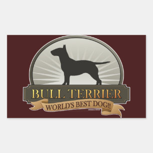 Sticker Rectangulaire Bull Terrier