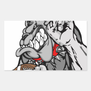Sticker Rectangulaire bulldog