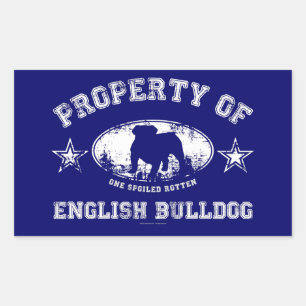 Sticker Rectangulaire Bulldog anglais