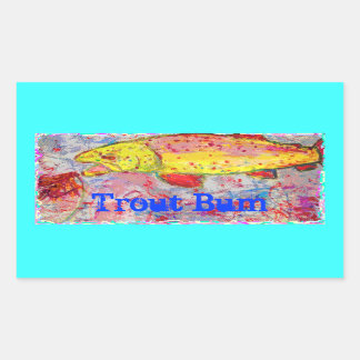 Sticker Rectangulaire Bum à truites