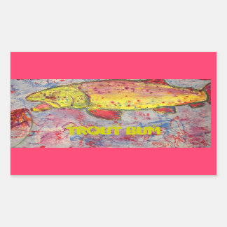 Sticker Rectangulaire bum de truite