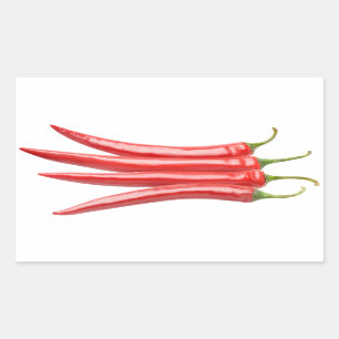 Sticker Rectangulaire Bunch de piments