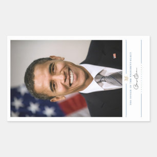 Sticker Rectangulaire Bureau du président élu Barack Obama
