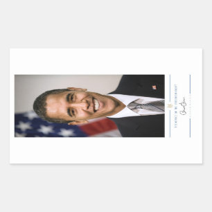 Sticker Rectangulaire Bureau du président élu Barack Obama