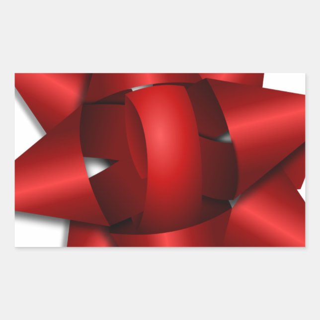 Sticker Rectangulaire bureau rouge de douche de partie de ruban de (Devant)