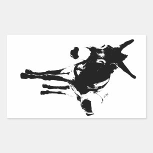 Sticker Rectangulaire Burro de paquet