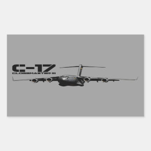Sticker Rectangulaire C-17 Globemaster III