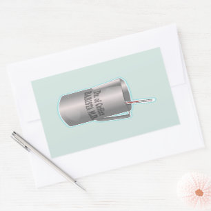 Sticker Rectangulaire Café Barista faisant drôle docteur