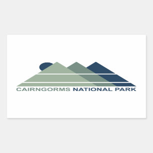 Sticker Rectangulaire Cairngorges National Park Scotland Mountain Sun