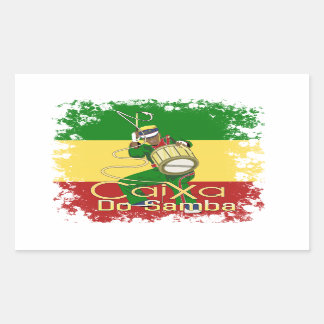Sticker Rectangulaire Caixa Batucada Samba