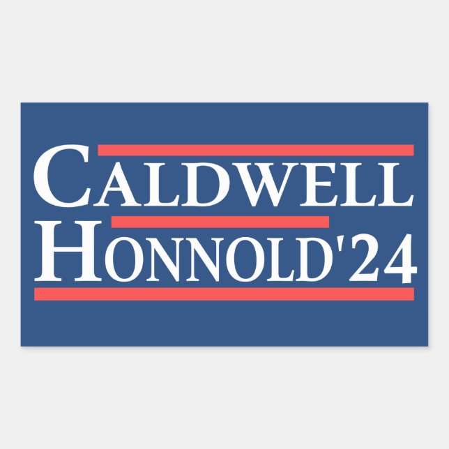 Sticker Rectangulaire Caldwell Honnold 2024 (Devant)