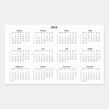 Calendrier 2019