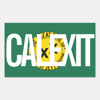 Sticker Rectangulaire CALEXIT État de Jefferson
