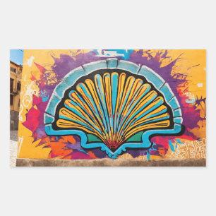 Sticker Rectangulaire Camino de Santiago